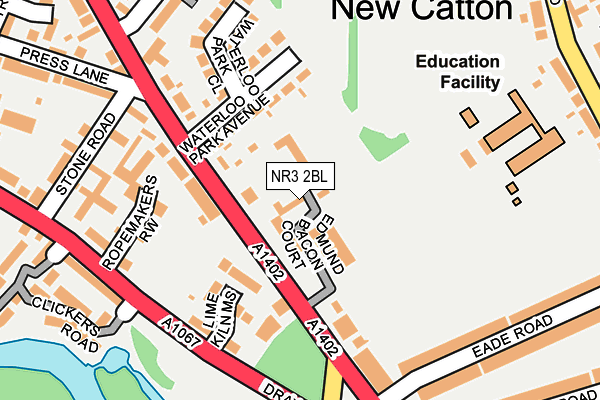 NR3 2BL map - OS OpenMap – Local (Ordnance Survey) NR3 2BL map - OS OpenMap – Local (Ordnance Survey)
