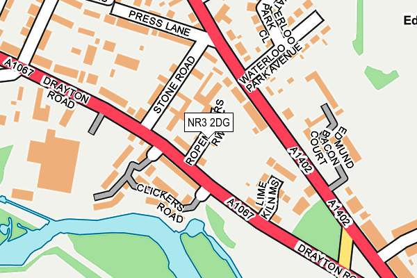 NR3 2DG map - OS OpenMap – Local (Ordnance Survey) NR3 2DG map - OS OpenMap – Local (Ordnance Survey)