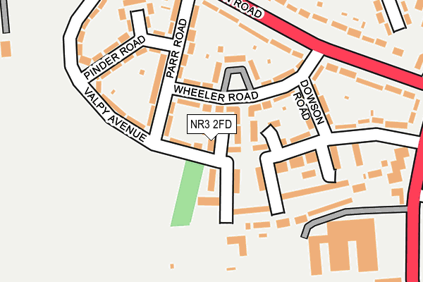 NR3 2FD map - OS OpenMap – Local (Ordnance Survey) NR3 2FD map - OS OpenMap – Local (Ordnance Survey)