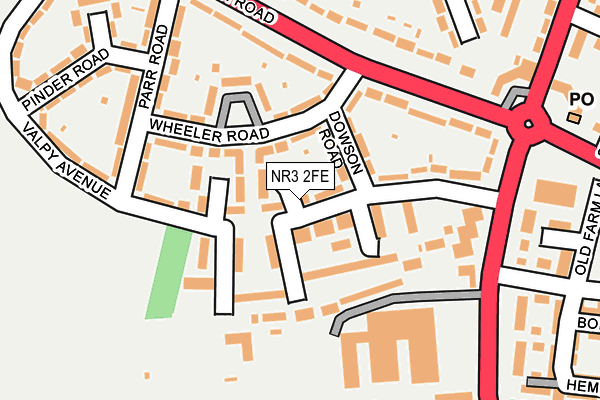NR3 2FE map - OS OpenMap – Local (Ordnance Survey) NR3 2FE map - OS OpenMap – Local (Ordnance Survey)
