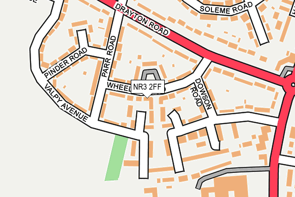 NR3 2FF map - OS OpenMap – Local (Ordnance Survey) NR3 2FF map - OS OpenMap – Local (Ordnance Survey)