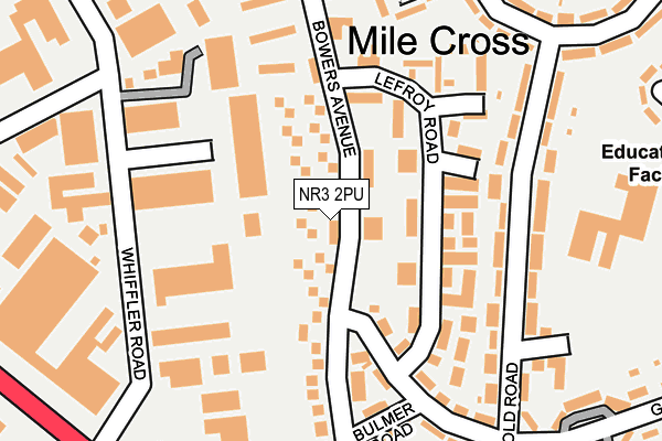 NR3 2PU map - OS OpenMap – Local (Ordnance Survey) NR3 2PU map - OS OpenMap – Local (Ordnance Survey)