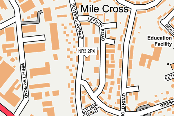 NR3 2PX map - OS OpenMap – Local (Ordnance Survey) NR3 2PX map - OS OpenMap – Local (Ordnance Survey)