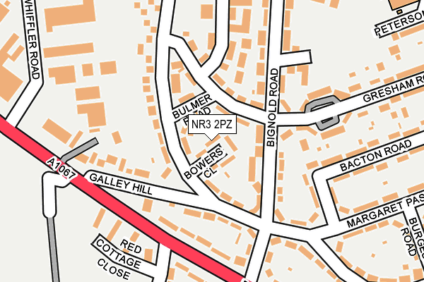 NR3 2PZ map - OS OpenMap – Local (Ordnance Survey) NR3 2PZ map - OS OpenMap – Local (Ordnance Survey)