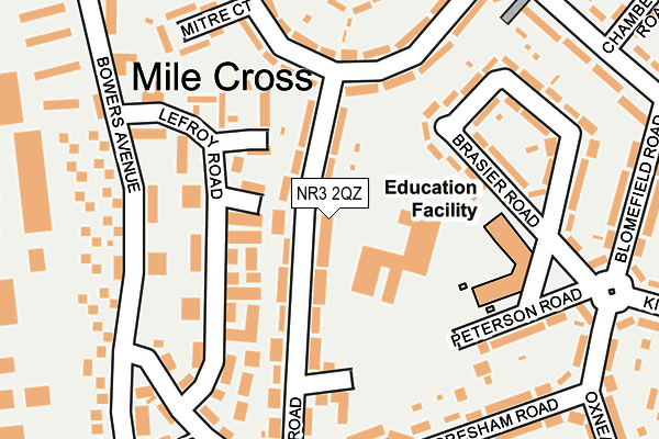 NR3 2QZ map - OS OpenMap – Local (Ordnance Survey) NR3 2QZ map - OS OpenMap – Local (Ordnance Survey)