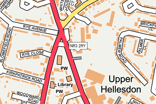 NR3 2RY map - OS OpenMap – Local (Ordnance Survey) NR3 2RY map - OS OpenMap – Local (Ordnance Survey)