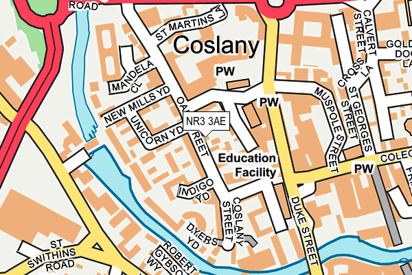 NR3 3AE map - OS OpenMap – Local (Ordnance Survey) NR3 3AE map - OS OpenMap – Local (Ordnance Survey)