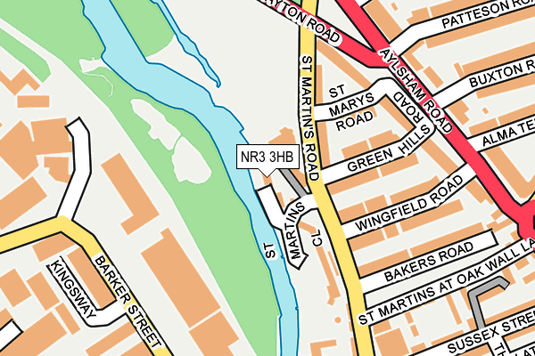 NR3 3HB map - OS OpenMap – Local (Ordnance Survey) NR3 3HB map - OS OpenMap – Local (Ordnance Survey)