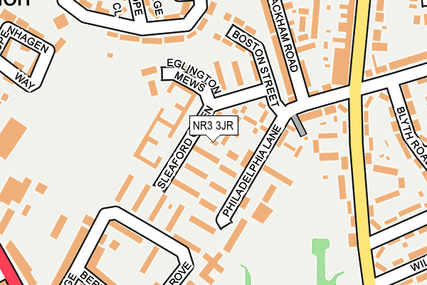 NR3 3JR map - OS OpenMap – Local (Ordnance Survey) NR3 3JR map - OS OpenMap – Local (Ordnance Survey)