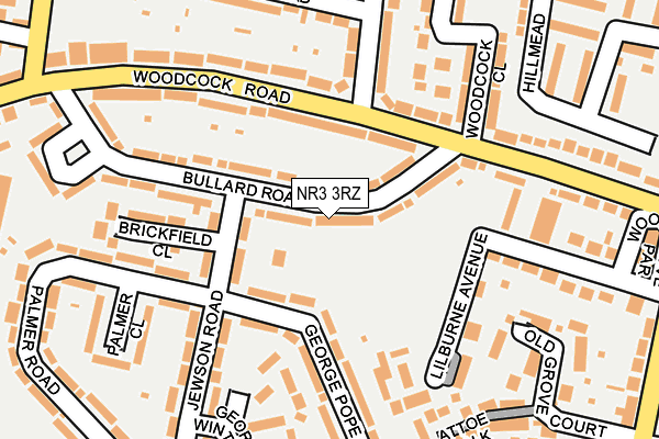 NR3 3RZ map - OS OpenMap – Local (Ordnance Survey) NR3 3RZ map - OS OpenMap – Local (Ordnance Survey)