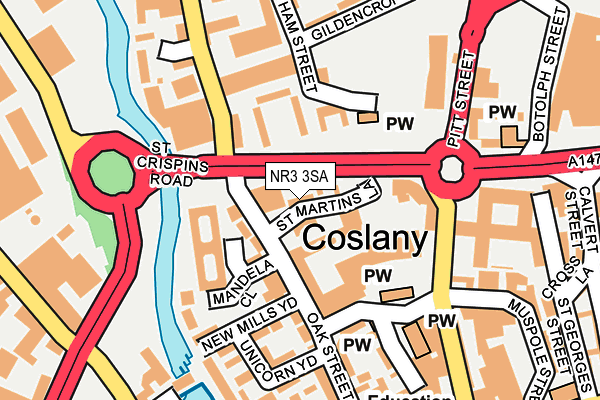 NR3 3SA map - OS OpenMap – Local (Ordnance Survey) NR3 3SA map - OS OpenMap – Local (Ordnance Survey)