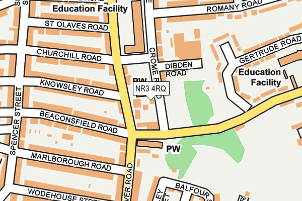 NR3 4RQ map - OS OpenMap – Local (Ordnance Survey) NR3 4RQ map - OS OpenMap – Local (Ordnance Survey)
