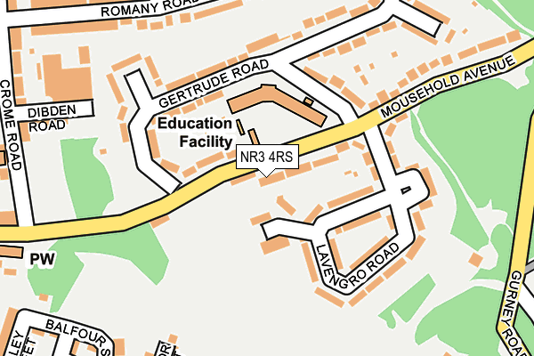 NR3 4RS map - OS OpenMap – Local (Ordnance Survey) NR3 4RS map - OS OpenMap – Local (Ordnance Survey)