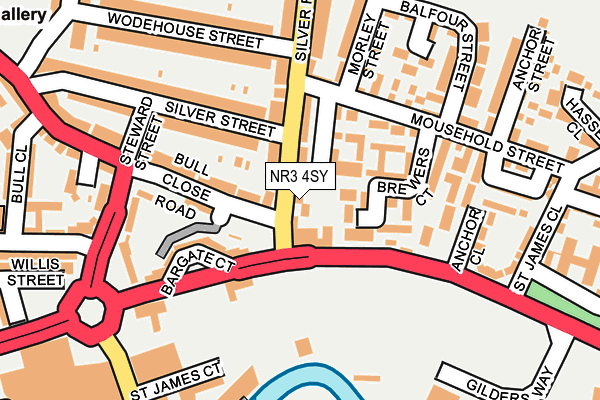 NR3 4SY map - OS OpenMap – Local (Ordnance Survey) NR3 4SY map - OS OpenMap – Local (Ordnance Survey)