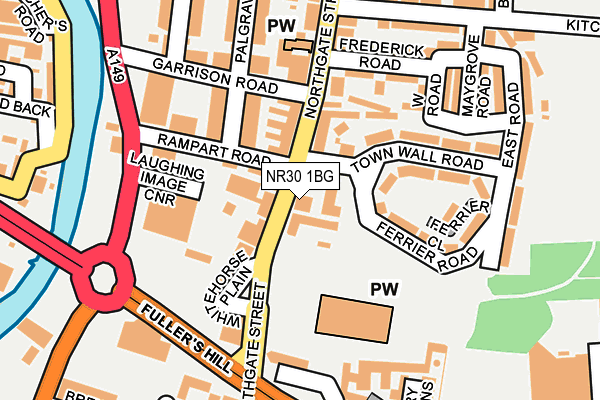 NR30 1BG map - OS OpenMap – Local (Ordnance Survey) NR30 1BG map - OS OpenMap – Local (Ordnance Survey)