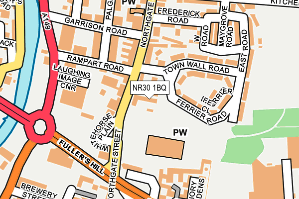 NR30 1BQ map - OS OpenMap – Local (Ordnance Survey) NR30 1BQ map - OS OpenMap – Local (Ordnance Survey)
