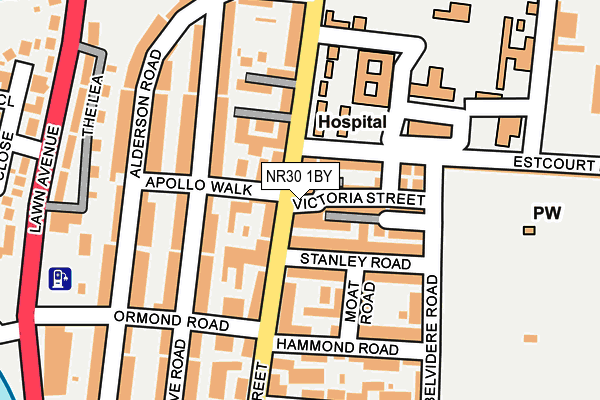 NR30 1BY map - OS OpenMap – Local (Ordnance Survey) NR30 1BY map - OS OpenMap – Local (Ordnance Survey)