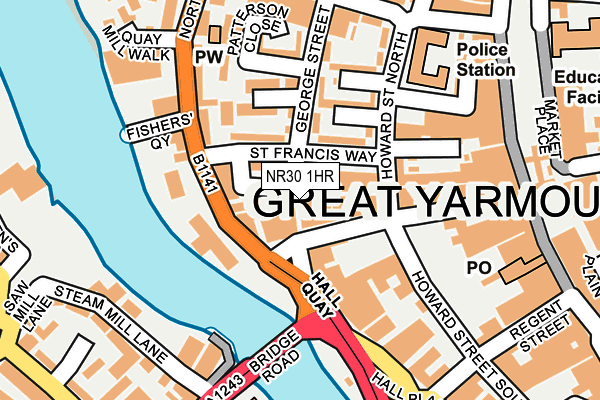 NR30 1HR map - OS OpenMap – Local (Ordnance Survey) NR30 1HR map - OS OpenMap – Local (Ordnance Survey)
