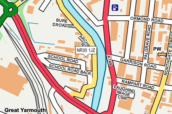 NR30 1JZ map - OS OpenMap – Local (Ordnance Survey) NR30 1JZ map - OS OpenMap – Local (Ordnance Survey)