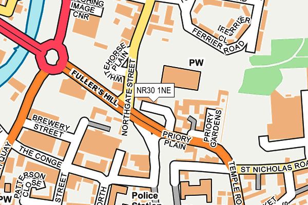NR30 1NE map - OS OpenMap – Local (Ordnance Survey) NR30 1NE map - OS OpenMap – Local (Ordnance Survey)