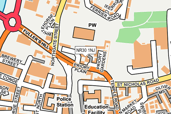 NR30 1NJ map - OS OpenMap – Local (Ordnance Survey) NR30 1NJ map - OS OpenMap – Local (Ordnance Survey)