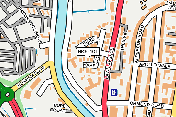 NR30 1QT map - OS OpenMap – Local (Ordnance Survey) NR30 1QT map - OS OpenMap – Local (Ordnance Survey)