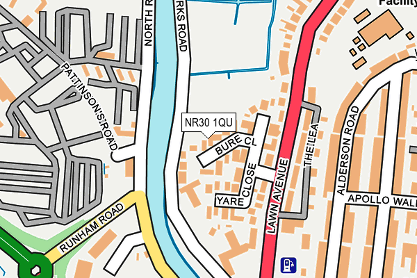 NR30 1QU map - OS OpenMap – Local (Ordnance Survey) NR30 1QU map - OS OpenMap – Local (Ordnance Survey)