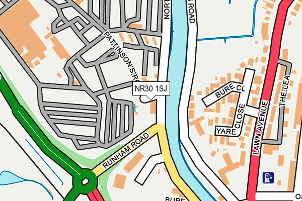 NR30 1SJ map - OS OpenMap – Local (Ordnance Survey) NR30 1SJ map - OS OpenMap – Local (Ordnance Survey)