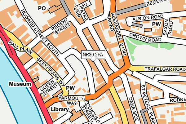 NR30 2PA map - OS OpenMap – Local (Ordnance Survey) NR30 2PA map - OS OpenMap – Local (Ordnance Survey)