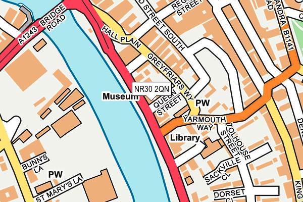 NR30 2QN map - OS OpenMap – Local (Ordnance Survey) NR30 2QN map - OS OpenMap – Local (Ordnance Survey)