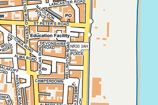 NR30 3AH map - OS OpenMap – Local (Ordnance Survey) NR30 3AH map - OS OpenMap – Local (Ordnance Survey)