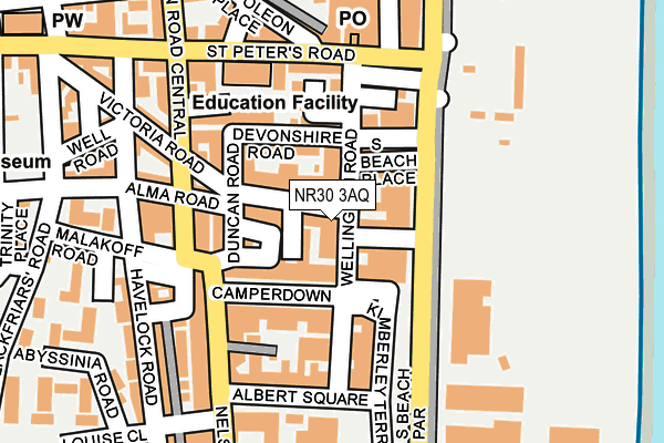NR30 3AQ map - OS OpenMap – Local (Ordnance Survey)