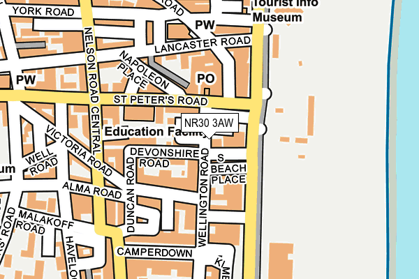 NR30 3AW map - OS OpenMap – Local (Ordnance Survey) NR30 3AW map - OS OpenMap – Local (Ordnance Survey)