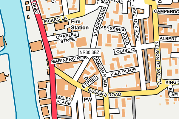 NR30 3BZ map - OS OpenMap – Local (Ordnance Survey) NR30 3BZ map - OS OpenMap – Local (Ordnance Survey)