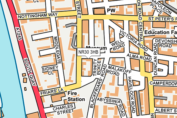 NR30 3HB map - OS OpenMap – Local (Ordnance Survey) NR30 3HB map - OS OpenMap – Local (Ordnance Survey)