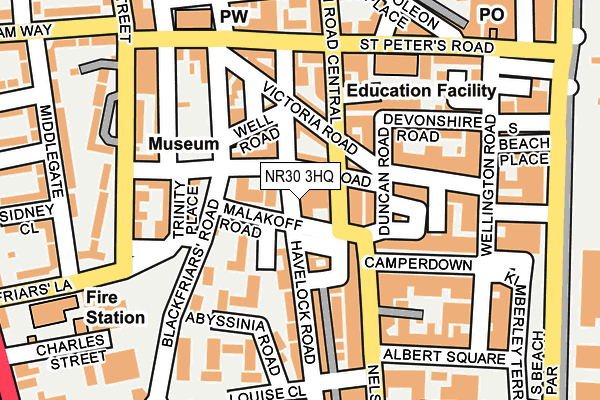 NR30 3HQ map - OS OpenMap – Local (Ordnance Survey) NR30 3HQ map - OS OpenMap – Local (Ordnance Survey)