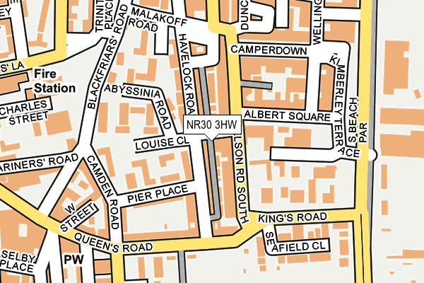 NR30 3HW map - OS OpenMap – Local (Ordnance Survey) NR30 3HW map - OS OpenMap – Local (Ordnance Survey)