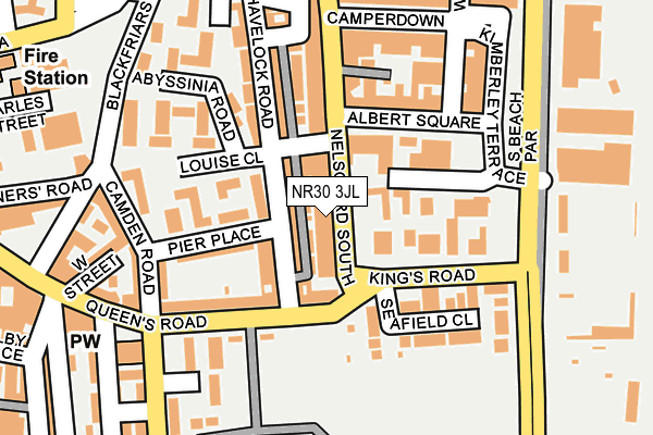 NR30 3JL map - OS OpenMap – Local (Ordnance Survey) NR30 3JL map - OS OpenMap – Local (Ordnance Survey)