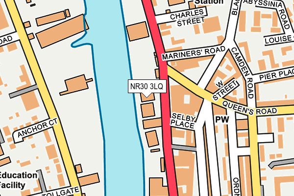 NR30 3LQ map - OS OpenMap – Local (Ordnance Survey) NR30 3LQ map - OS OpenMap – Local (Ordnance Survey)