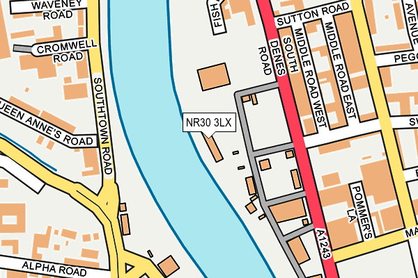 NR30 3LX map - OS OpenMap – Local (Ordnance Survey) NR30 3LX map - OS OpenMap – Local (Ordnance Survey)