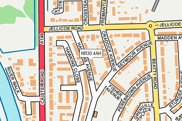 NR30 4AH map - OS OpenMap – Local (Ordnance Survey) NR30 4AH map - OS OpenMap – Local (Ordnance Survey)