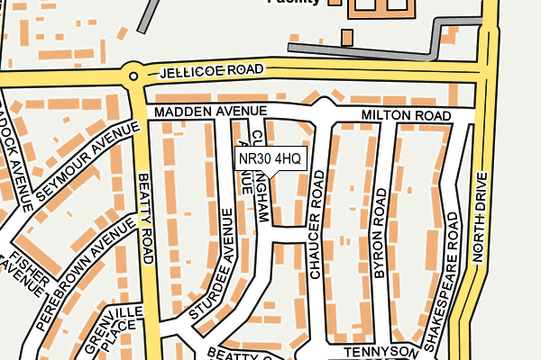 NR30 4HQ map - OS OpenMap – Local (Ordnance Survey) NR30 4HQ map - OS OpenMap – Local (Ordnance Survey)