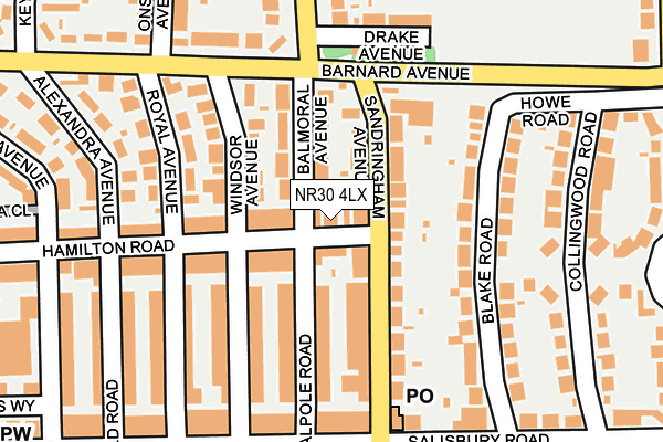 NR30 4LX map - OS OpenMap – Local (Ordnance Survey) NR30 4LX map - OS OpenMap – Local (Ordnance Survey)