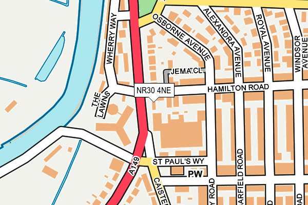 NR30 4NE map - OS OpenMap – Local (Ordnance Survey) NR30 4NE map - OS OpenMap – Local (Ordnance Survey)