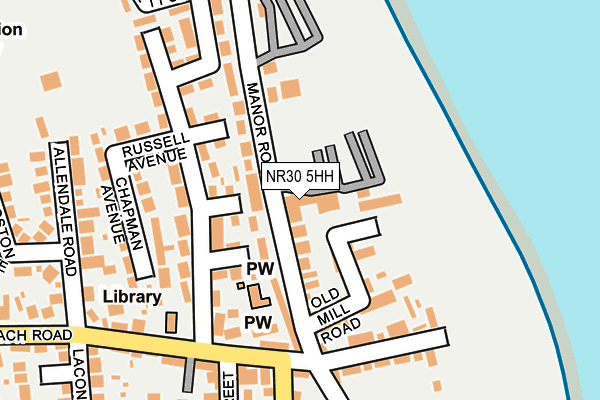 NR30 5HH map - OS OpenMap – Local (Ordnance Survey) NR30 5HH map - OS OpenMap – Local (Ordnance Survey)