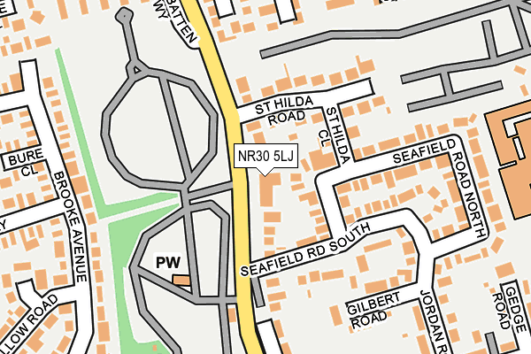 NR30 5LJ map - OS OpenMap – Local (Ordnance Survey) NR30 5LJ map - OS OpenMap – Local (Ordnance Survey)