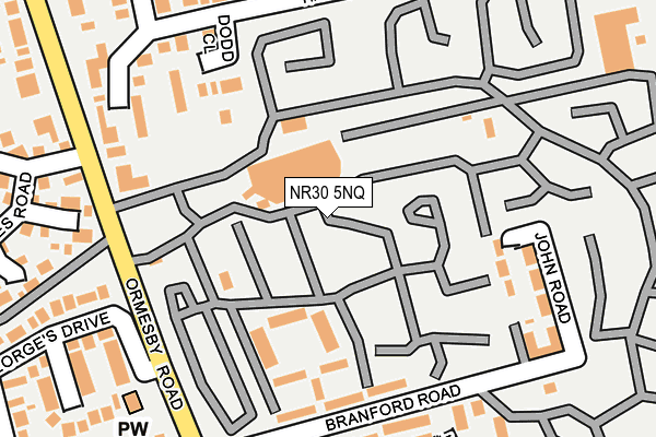 NR30 5NQ map - OS OpenMap – Local (Ordnance Survey) NR30 5NQ map - OS OpenMap – Local (Ordnance Survey)