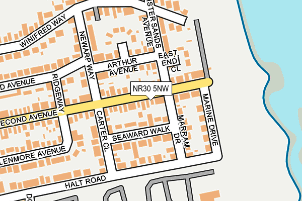 NR30 5NW map - OS OpenMap – Local (Ordnance Survey) NR30 5NW map - OS OpenMap – Local (Ordnance Survey)