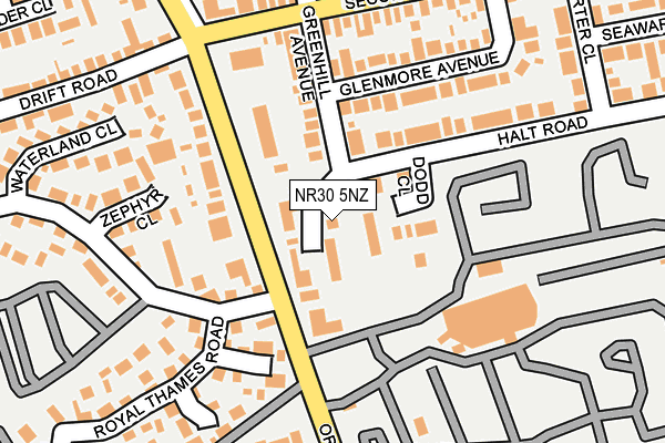NR30 5NZ map - OS OpenMap – Local (Ordnance Survey) NR30 5NZ map - OS OpenMap – Local (Ordnance Survey)