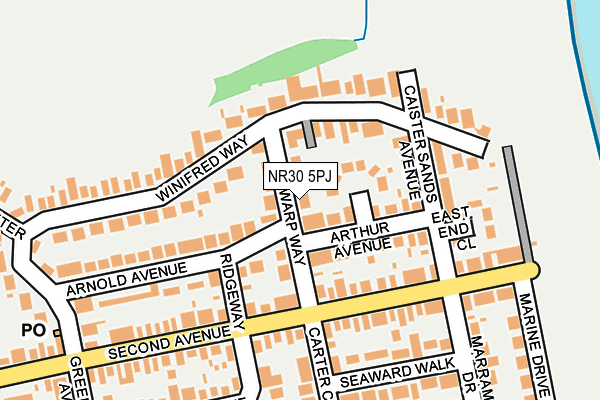 NR30 5PJ map - OS OpenMap – Local (Ordnance Survey) NR30 5PJ map - OS OpenMap – Local (Ordnance Survey)